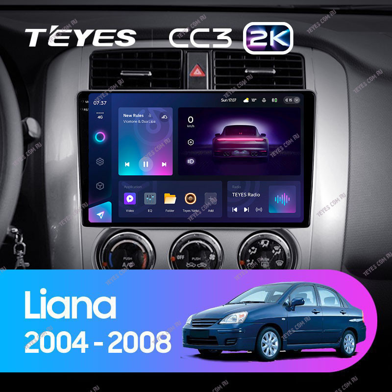 Штатная магнитола Teyes CC3 2K 464 Suzuki Liana 1 2004-2008 4020000₽