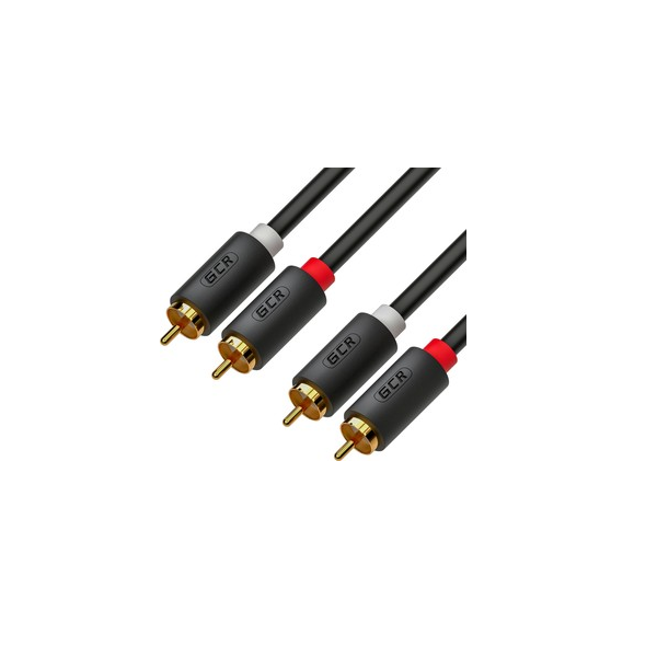 

Кабель GCR 2RCA - 2RCA, 2м черный