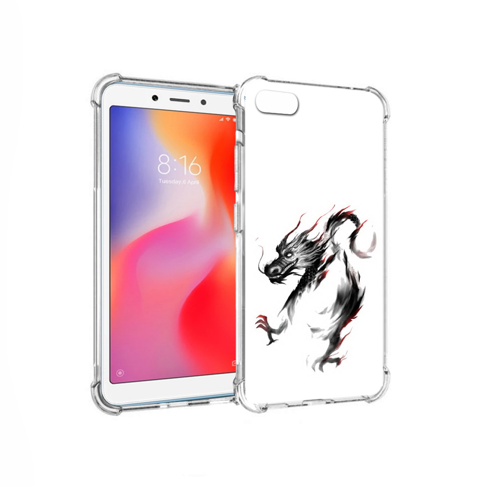 

Чехол MyPads Tocco для Xiaomi Redmi 6A черный дракон (PT113916.305.690), Прозрачный, Tocco