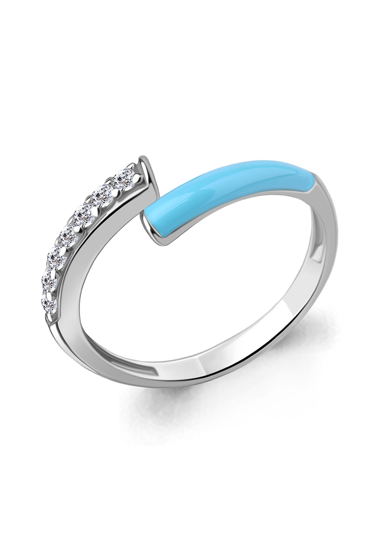 

Кольцо из серебра р.  Kari Jewelry 67763А.5, фианит\эмаль, 67763А.5