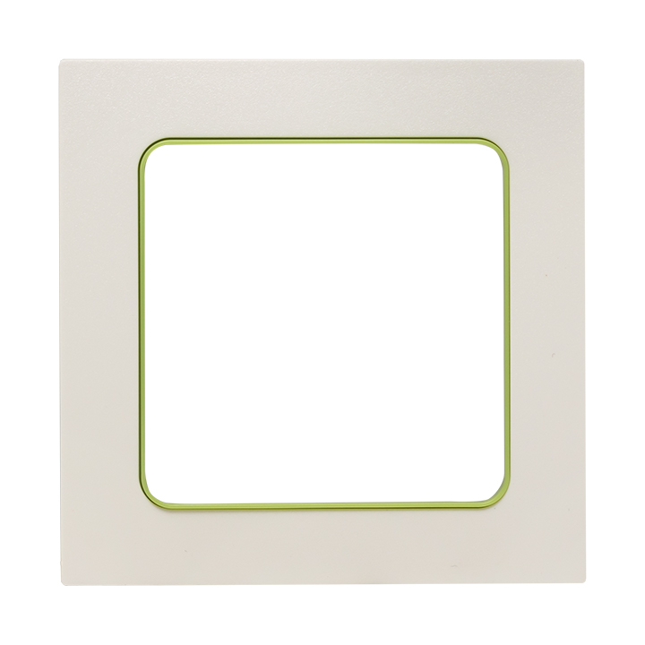 Рамка Стокгольм 1-местная белая с линией цвета зеленый EKF PROxima