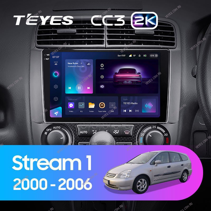 Штатная магнитола Teyes CC3 2K 464 Honda Stream 1 2000-2006 3970000₽