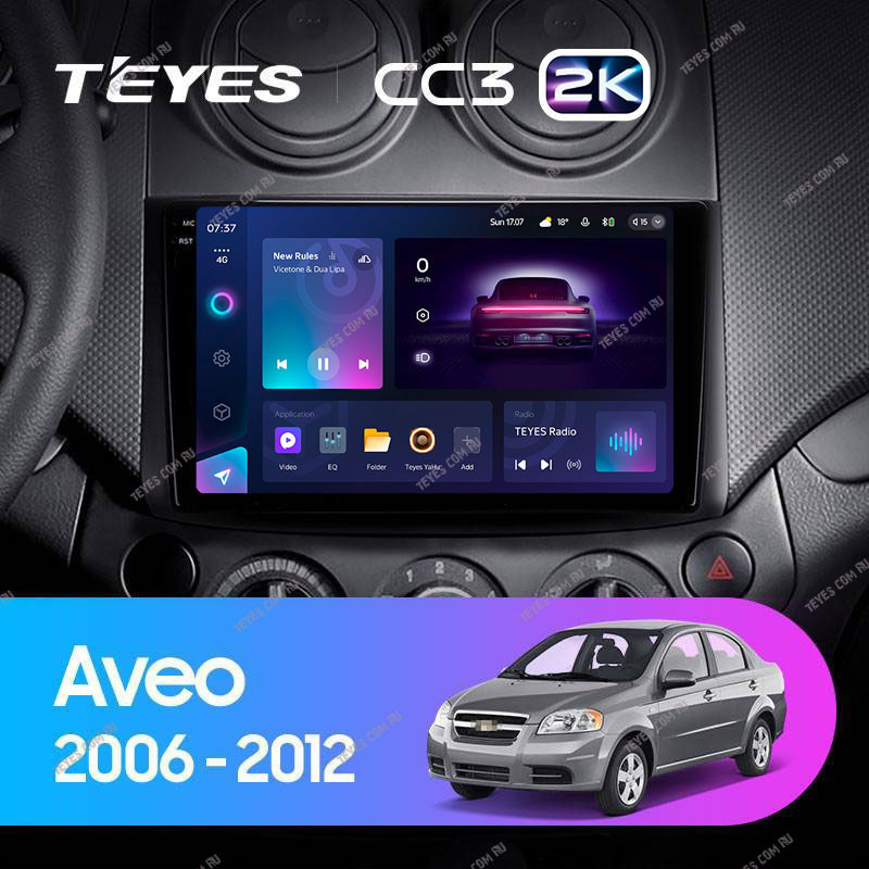 Штатная магнитола Teyes CC3 2K 464 Chevrolet Aveo T250 2006-2012 3890000₽