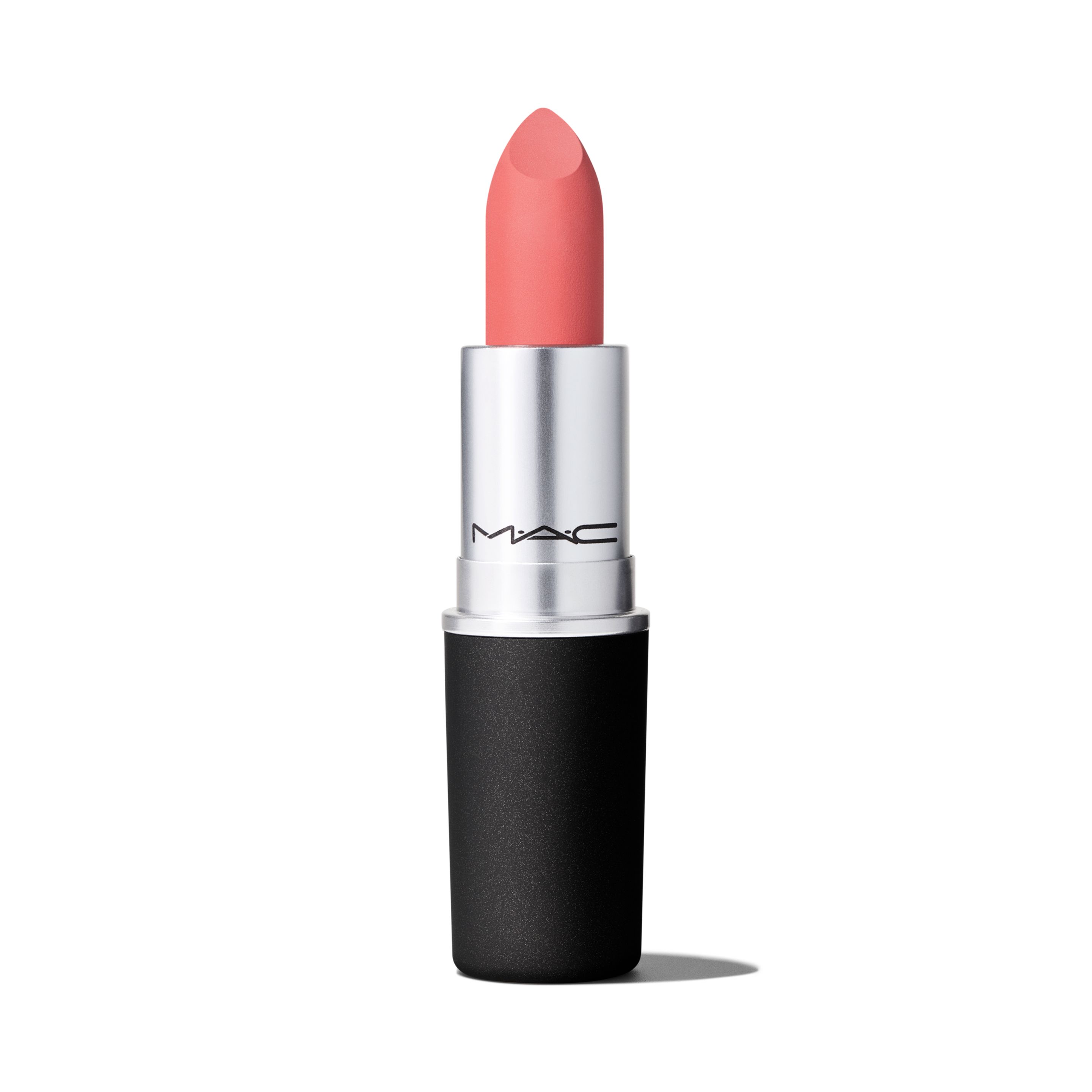 Помада для губ MAC Powder Kiss Lipstick увлажняющая, матовая, тон Mull It Over, 3 г упаковочная бумага глянцевая meshu duotone powder blue gradient 70 100 см 90 г