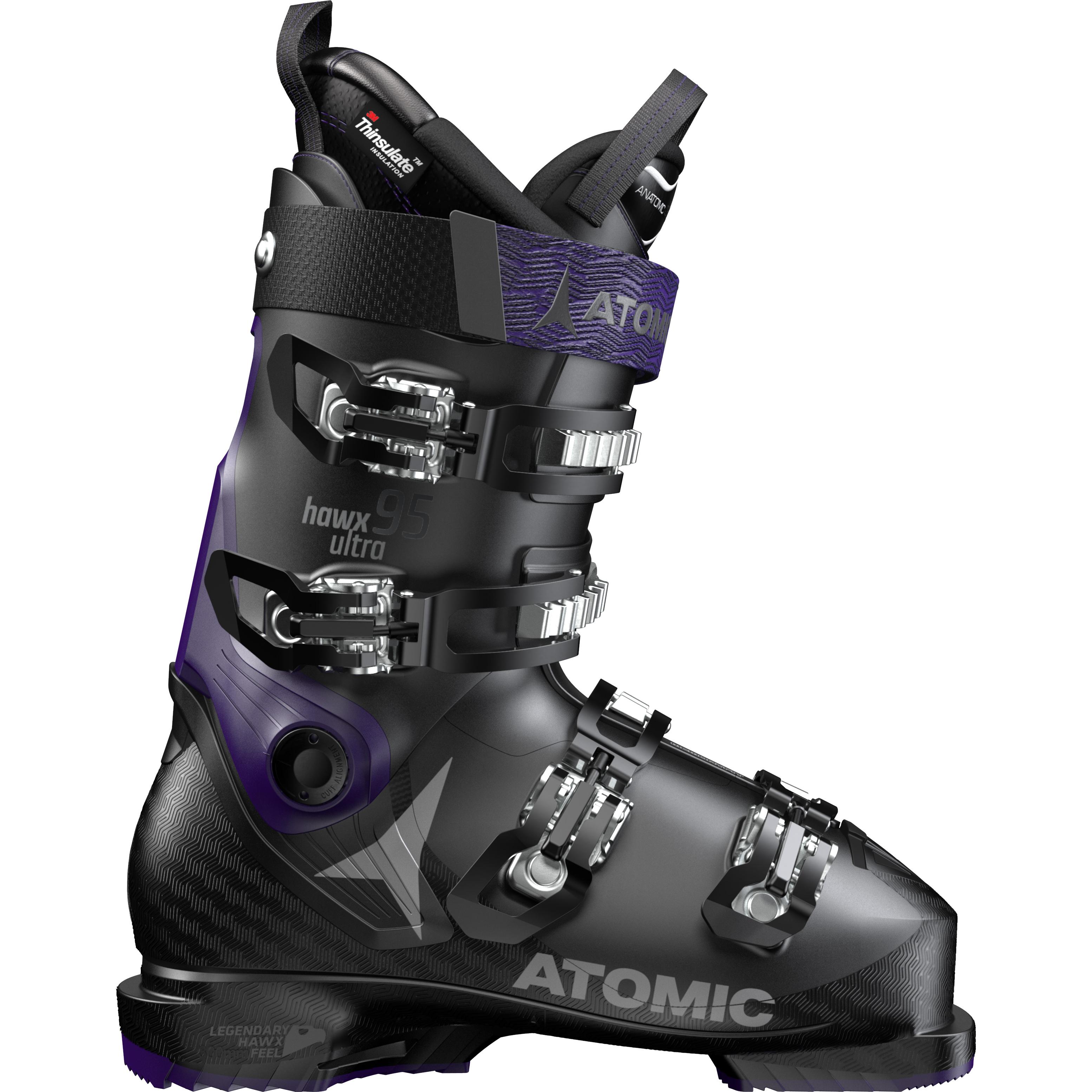 Горнолыжные ботинки Atomic Hawx Ultra 95 W 2019, black/purple, 22.
