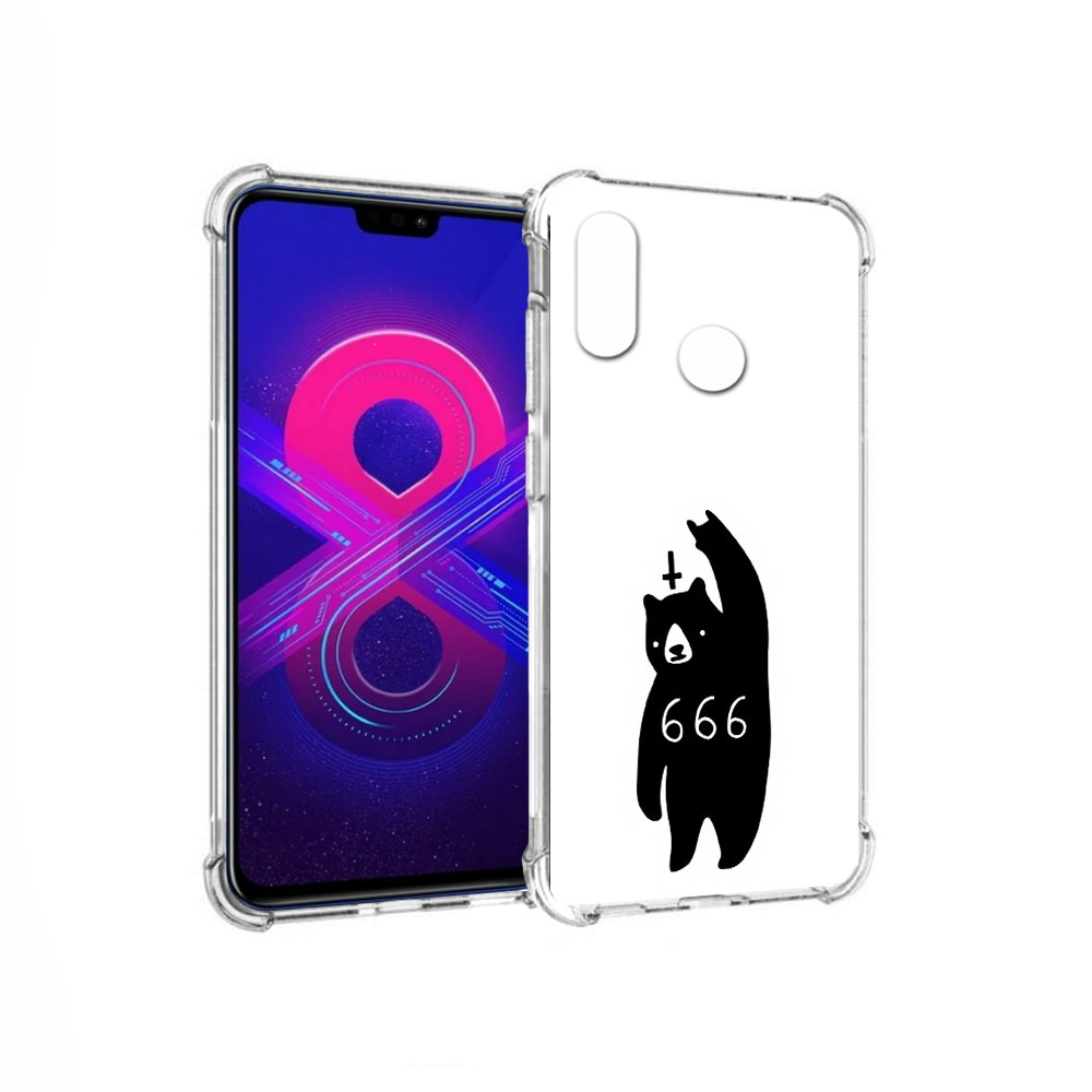 

Чехол MyPads Tocco для Honor 8X Max медведь 666 (PT118941.31.462), Прозрачный, Tocco