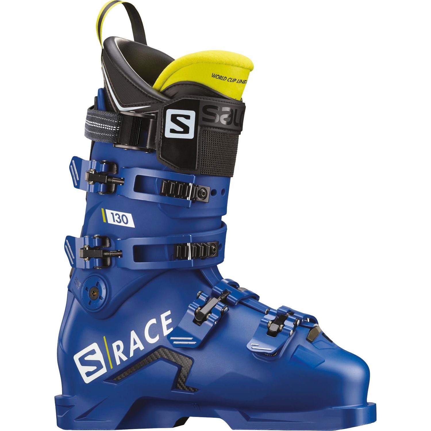 фото Горнолыжные ботинки salomon s/race 130 2020, race blue f04/acid green, 27