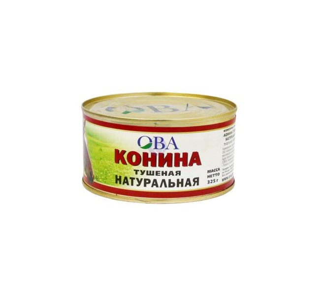 

Конина тушеная Ова 325 г