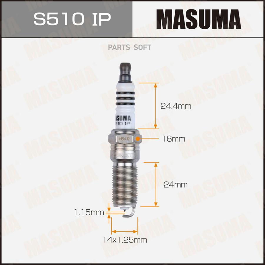 Свеча зажигания MASUMA IRIDIUM+PLATINUM (ILTR5A-13G)