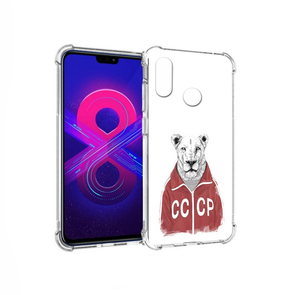 

Чехол MyPads Tocco для Honor 8X Max львица ссср (PT118941.31.450), Прозрачный, Tocco
