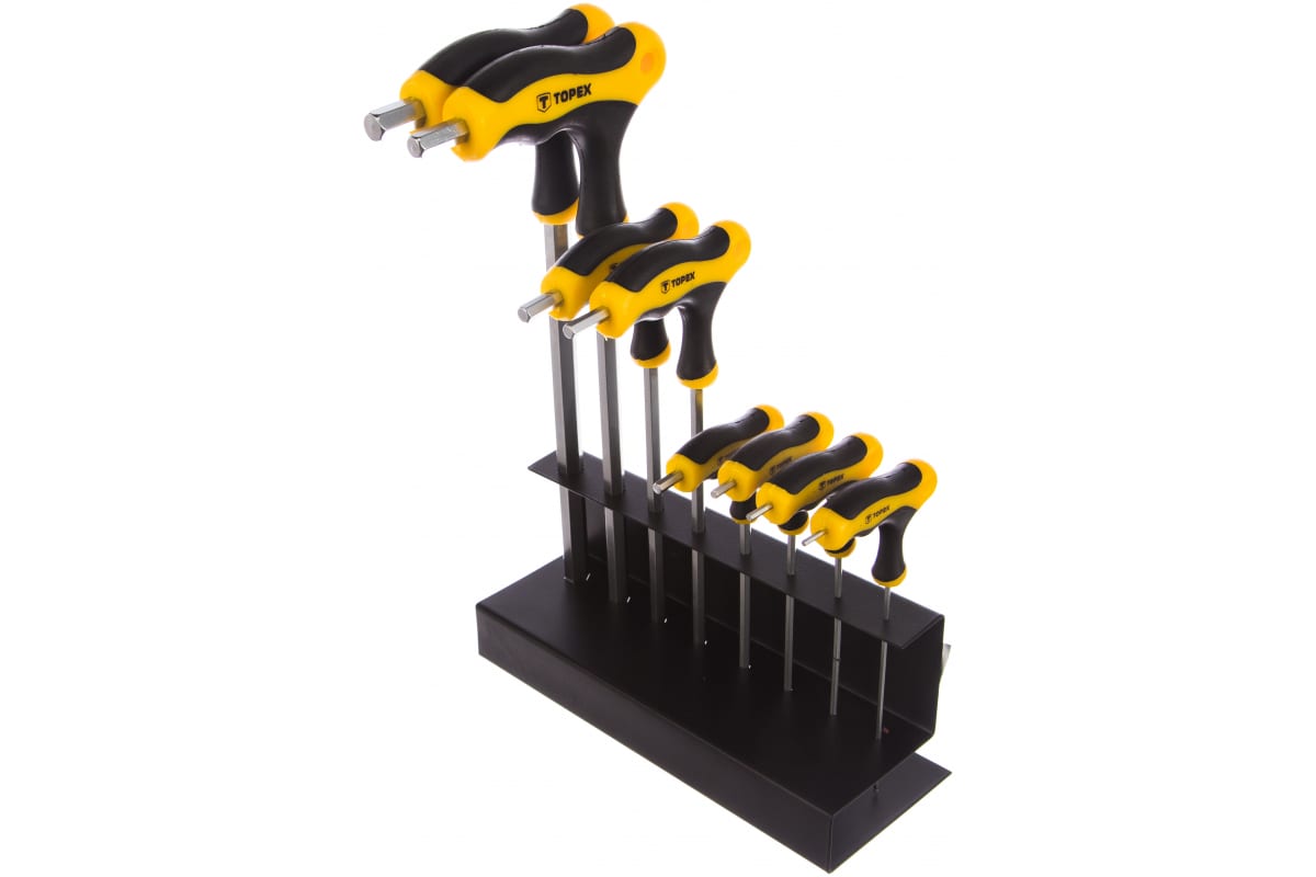 Ключи Шестигранные Тип Т 2-10 Мм, Набор 8 Шт Topex арт. 35D963