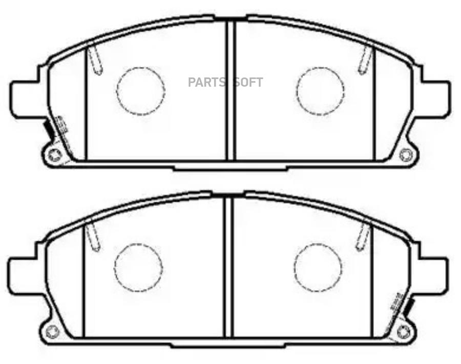 

Колодки тормозные NISSAN X-Trail T30,Pathfinder R50 передние (4шт.) HSB