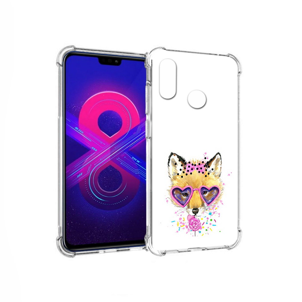 

Чехол MyPads Tocco для Honor 8X Max лисенок с бантиком (PT118941.31.441), Прозрачный, Tocco