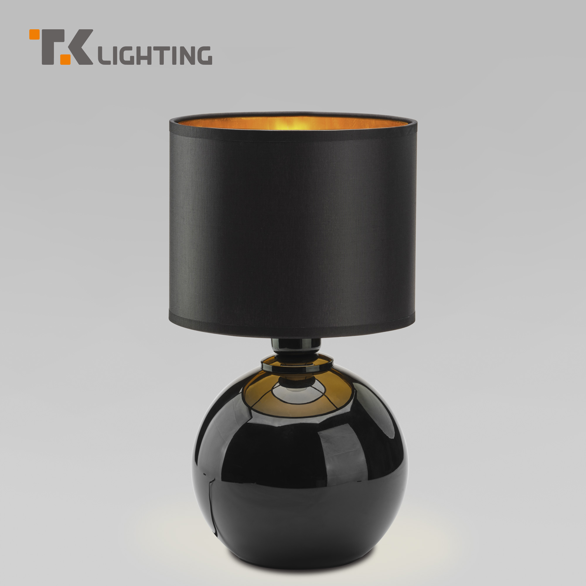 Настольная лампа с тканевым абажуром TK Lighting Palla 5068 E27 черный