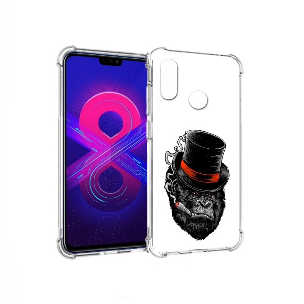 

Чехол MyPads Tocco для Honor 8X Max дизайнерская горилла (PT118941.31.431), Прозрачный, Tocco