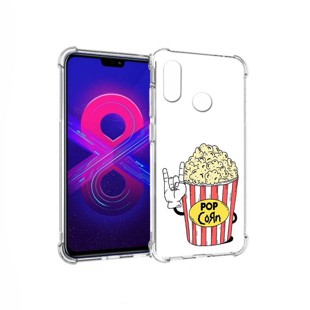 

Чехол MyPads Tocco для Honor 8X Max крутой попкорн (PT118941.31.427), Прозрачный, Tocco