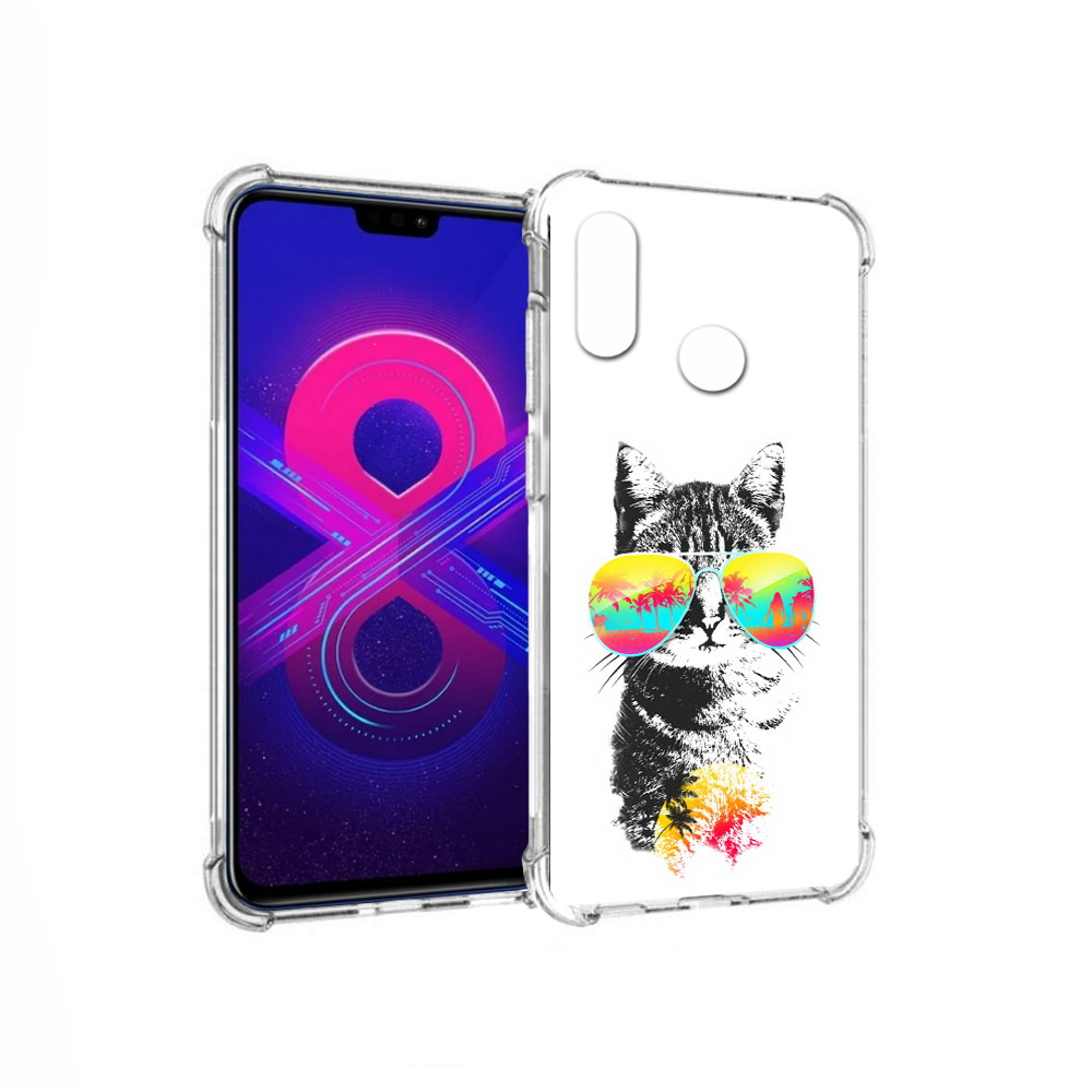 

Чехол MyPads Tocco для Honor 8X Max крутой кот (PT118941.31.425), Прозрачный, Tocco