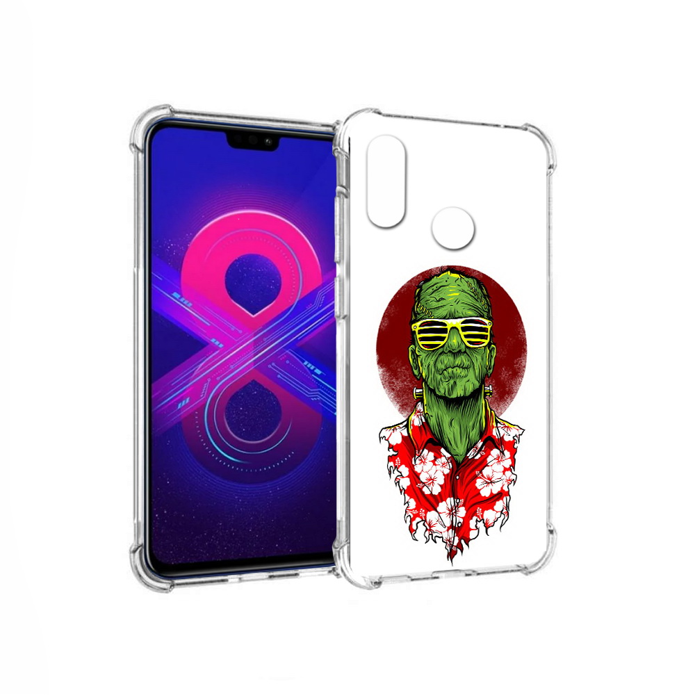 

Чехол MyPads Tocco для Honor 8X Max крутой зеленый мужчина в очках (PT118941.31.424), Прозрачный, Tocco