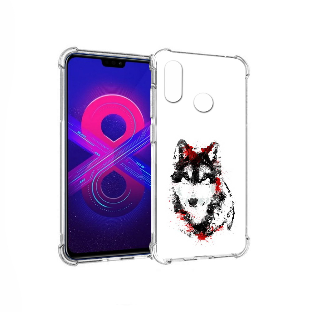 

Чехол MyPads Tocco для Honor 8X Max кровавый волк (PT118941.31.416), Прозрачный, Tocco