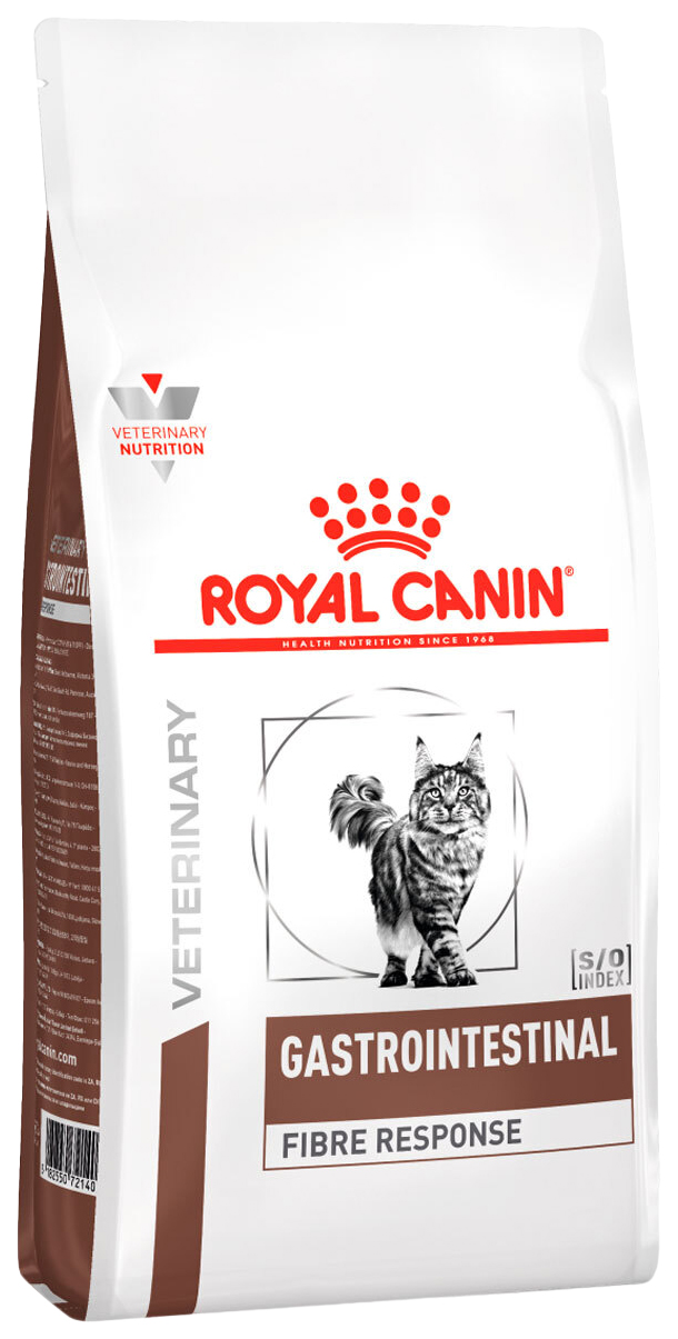 фото Сухой корм для кошек royal canin gastrointestinal fibre response для жкт, 2 шт по 0,4 кг