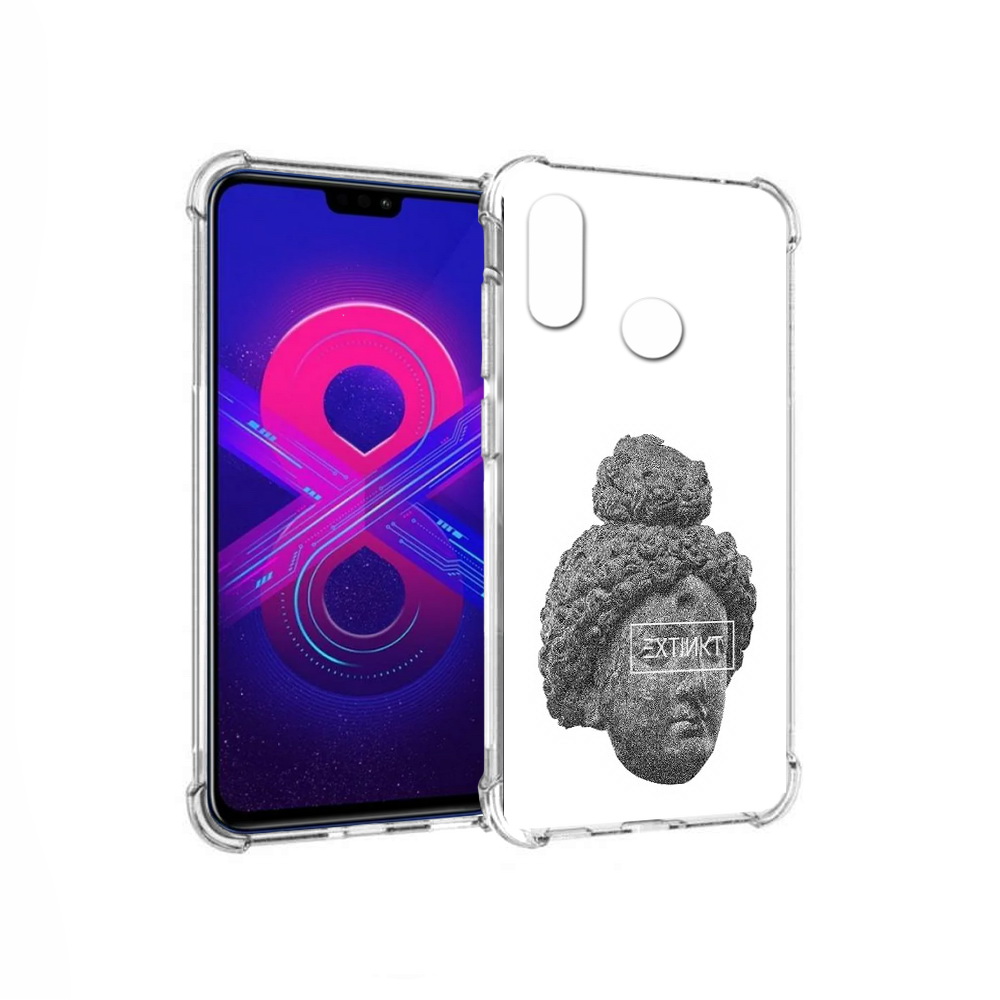 

Чехол MyPads Tocco для Honor 8X Max каменное лицо девушки (PT118941.31.383), Прозрачный, Tocco
