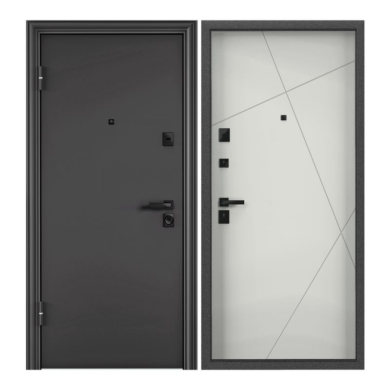 Дверь входная Torex для квартиры металлическая Defender X 950х2050 левый, серый