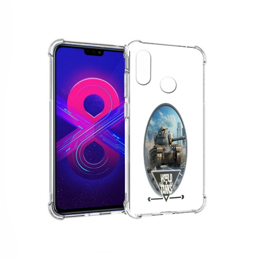 

Чехол MyPads Tocco для Honor 8X Max игра с танками (PT118941.31.375), Прозрачный, Tocco