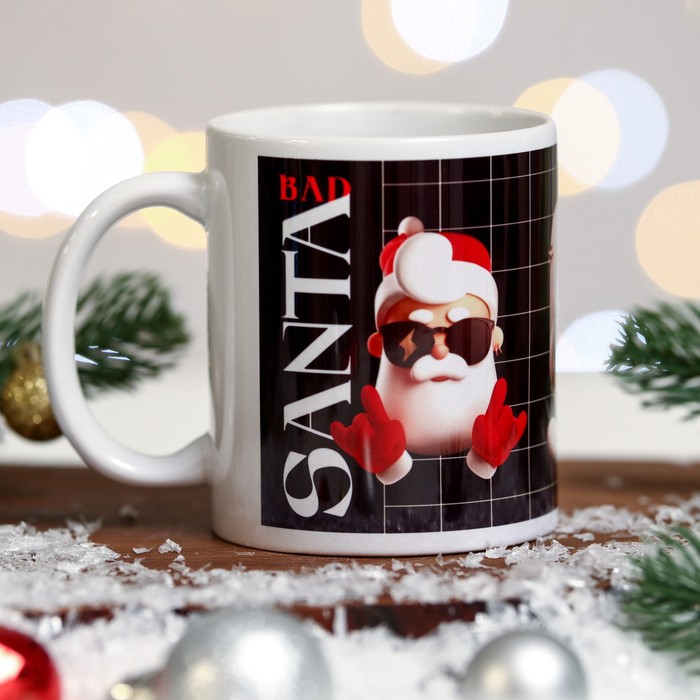 

Кружка Bad SANTA Дед Мороз, кролик, 320 мл