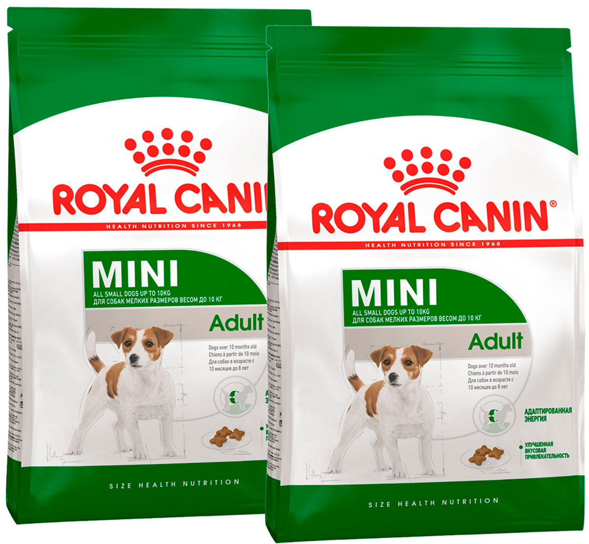 

Сухой корм для собак Royal Canin Mini Adult, для малых пород, 2 шт по 2 кг