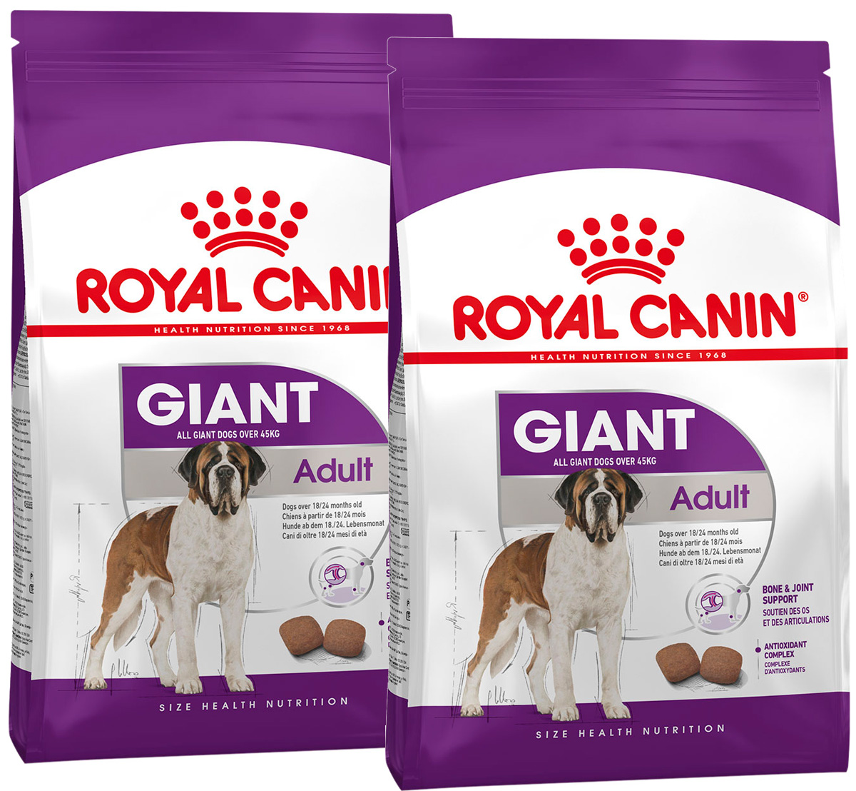 фото Сухой корм для взрослых собак крупных пород royal canin royal canin giant adult 8 кг