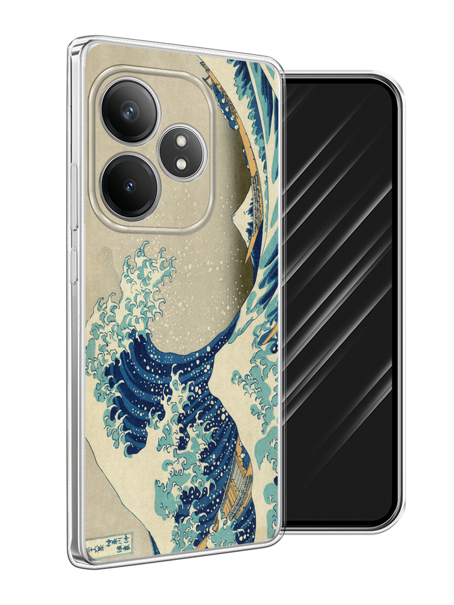 

Чехол Awog на Realme GT 6T "Большая волна в Канагаве", Серый;синий;голубой, 2517550-1