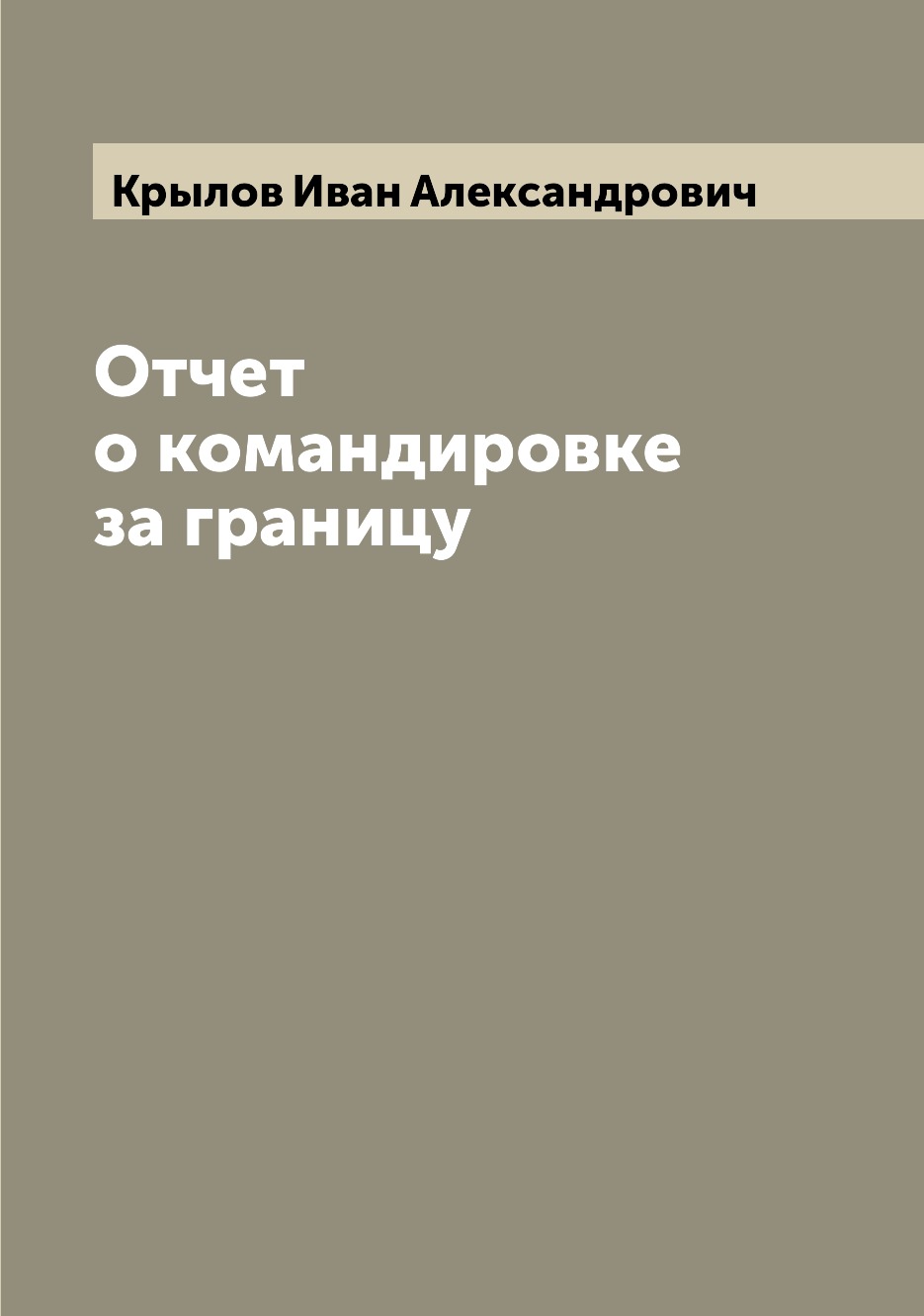 

Книга Отчет о командировке за границу