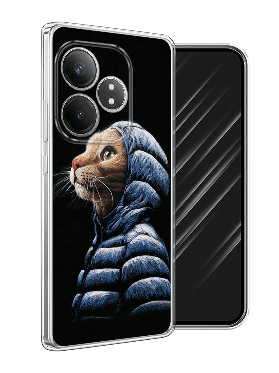 

Чехол Awog на Realme GT 6T "Кот в капюшоне", Черный;бежевый;синий, 2517550-1