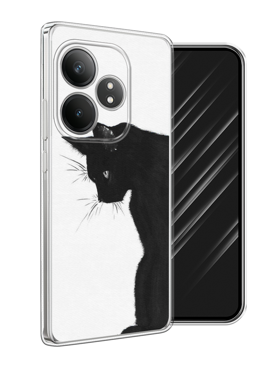 

Чехол Awog на Realme GT 6T "Black cat", Черный;белый, 2517550-1