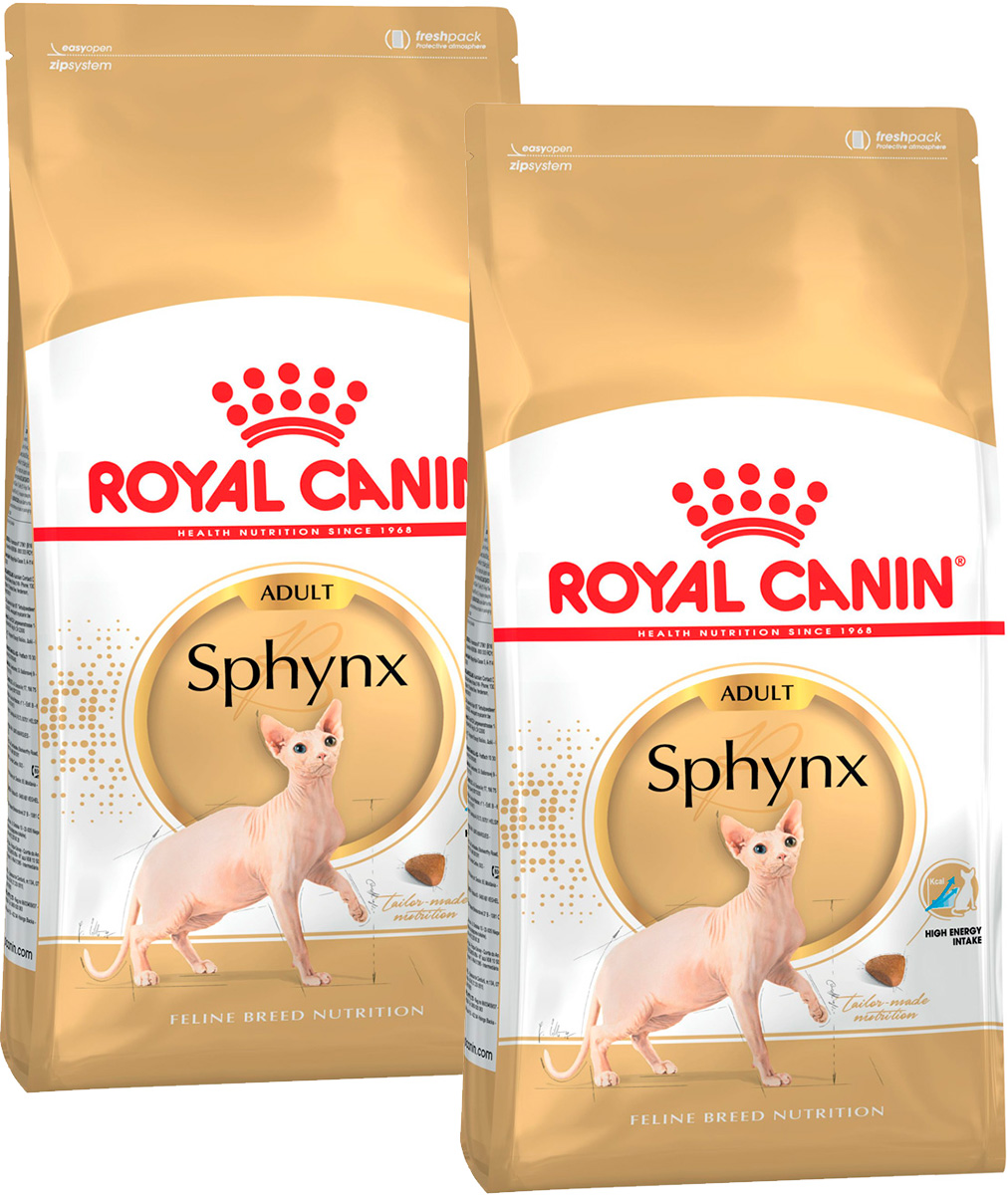 Сухой корм для кошек Royal Canin для сфинксов 2 шт по 0,4 кг