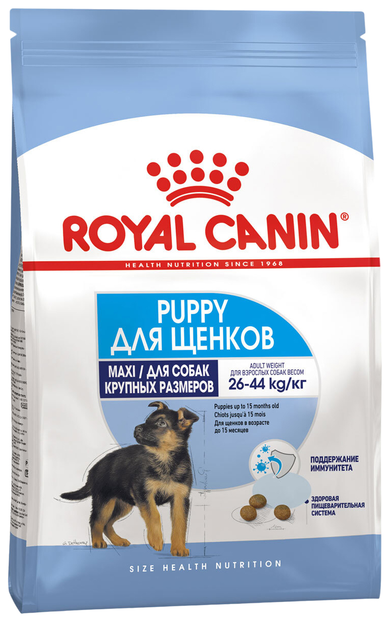 

Сухой корм для щенков Royal Canin Royal Canin Maxi Puppy, для крупных пород, 2 шт по 3 кг