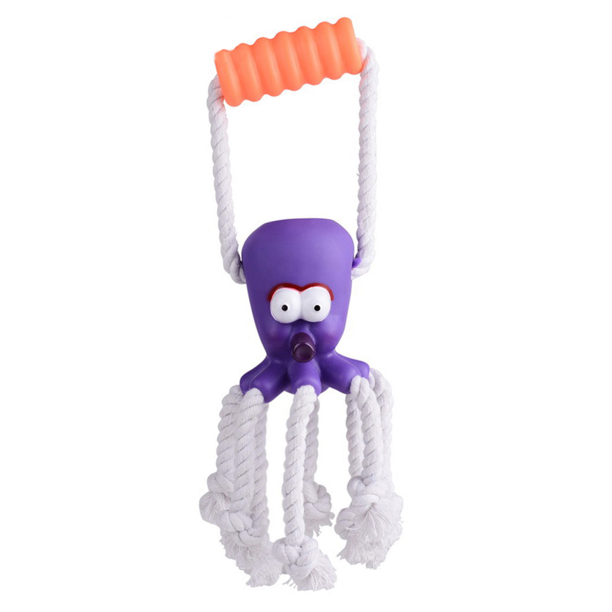 фото Игрушка для собак осьминог веревочная, фиолетовый, 30х10 см, pets & friends pf-toy2-20