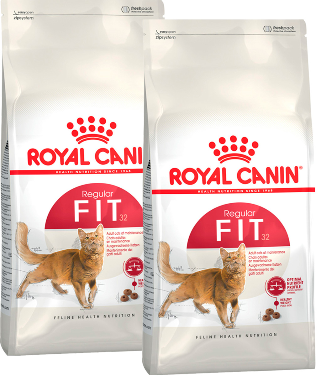 

Сухой корм для кошек Royal Canin Fit 32, 2 шт по 4 кг