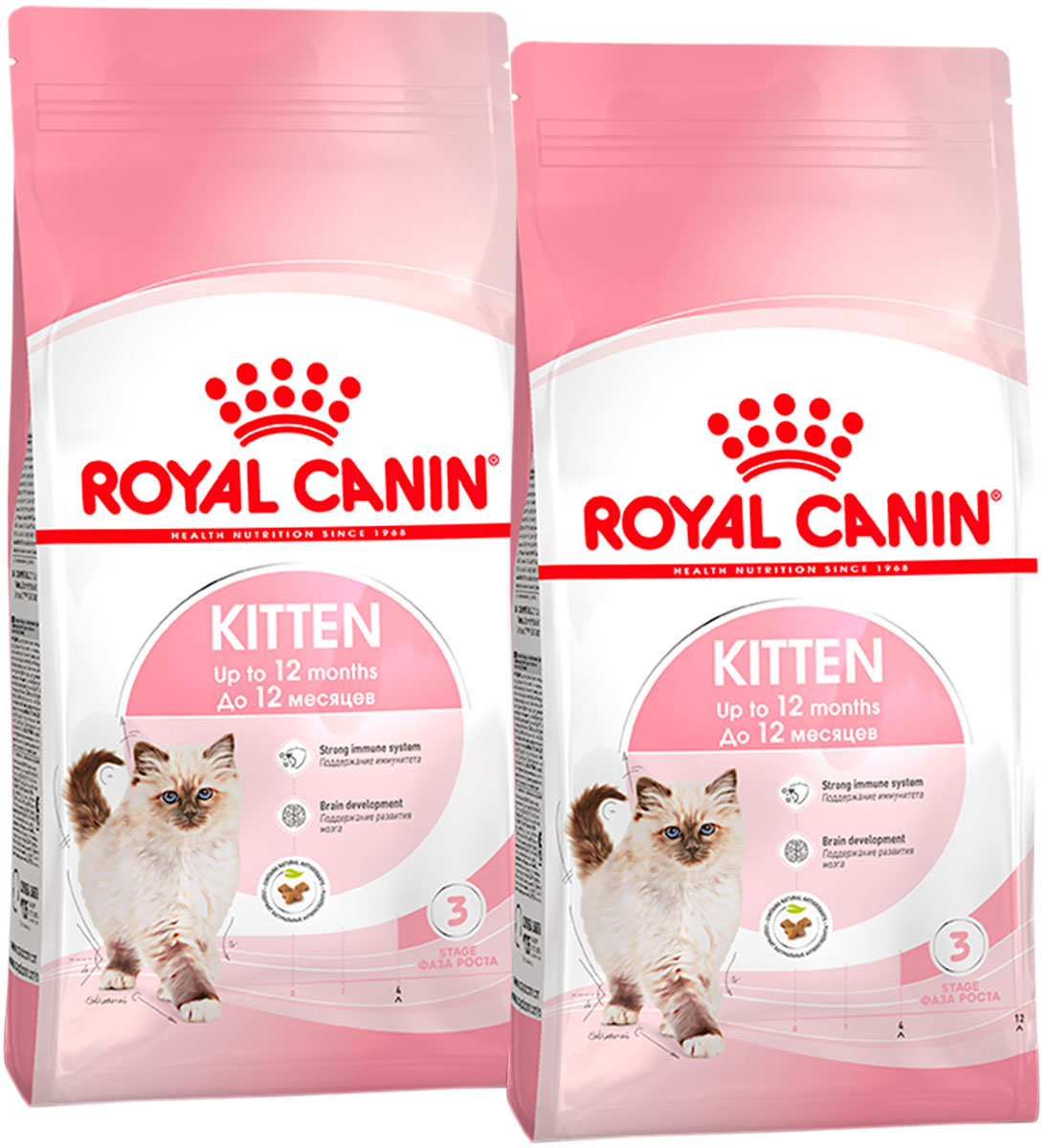 фото Сухой корм для котят royal canin kitten 36, 2 шт по 1,2 кг