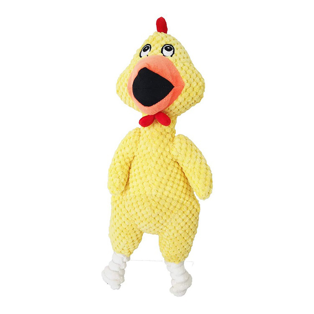 

игрушка для собак, курица с пищалкой, желтая, 33х12х9 см, Pets & Friends PF-SOFTTOY-04, PFSOFTTOY04