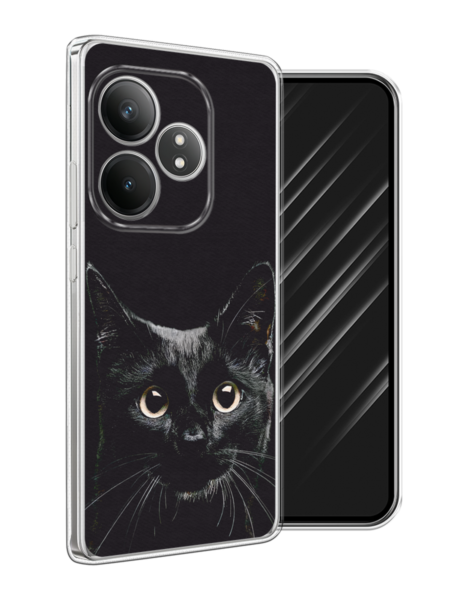 

Чехол Awog на Realme GT 6T "Добрый кот", Черный, 2517550-1