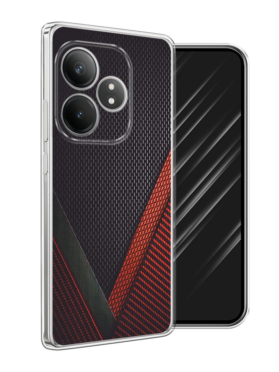 

Чехол Awog на Realme GT 6T "Красный карбон", Черный;красный, 2517550-1