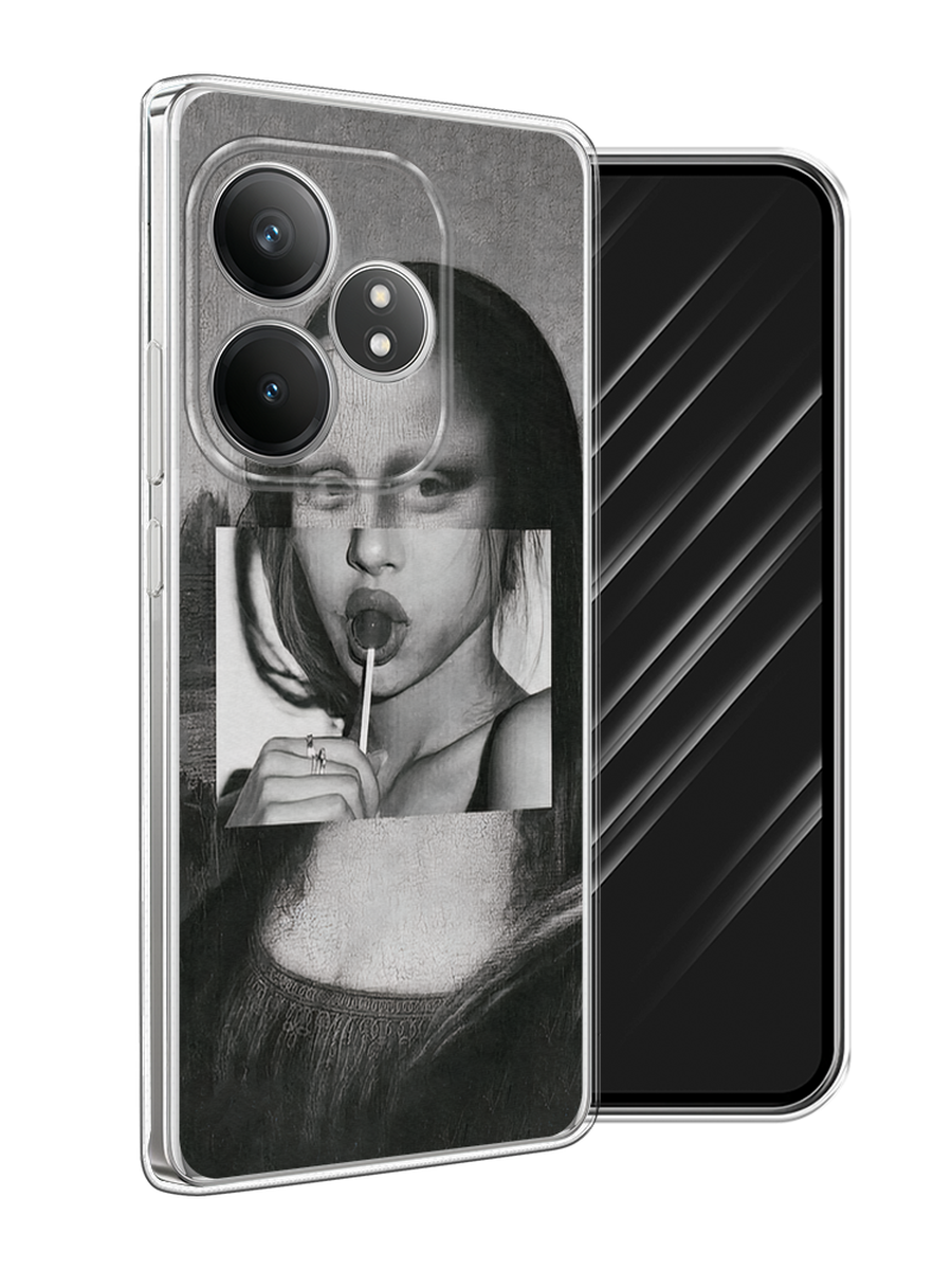 

Чехол Awog на Realme GT 6T "Mona Lisa sucking lollipop", Серый, 2517550-1