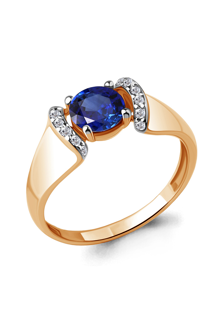 

Кольцо из серебра р. , Kari Jewelry 67405АБ.6, сапфир искусственный\фианит, 67405АБ.6