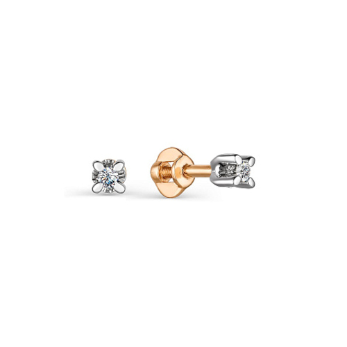 

Серьги из золота Golden Eagle 23963-100, бриллиант, 23963-100