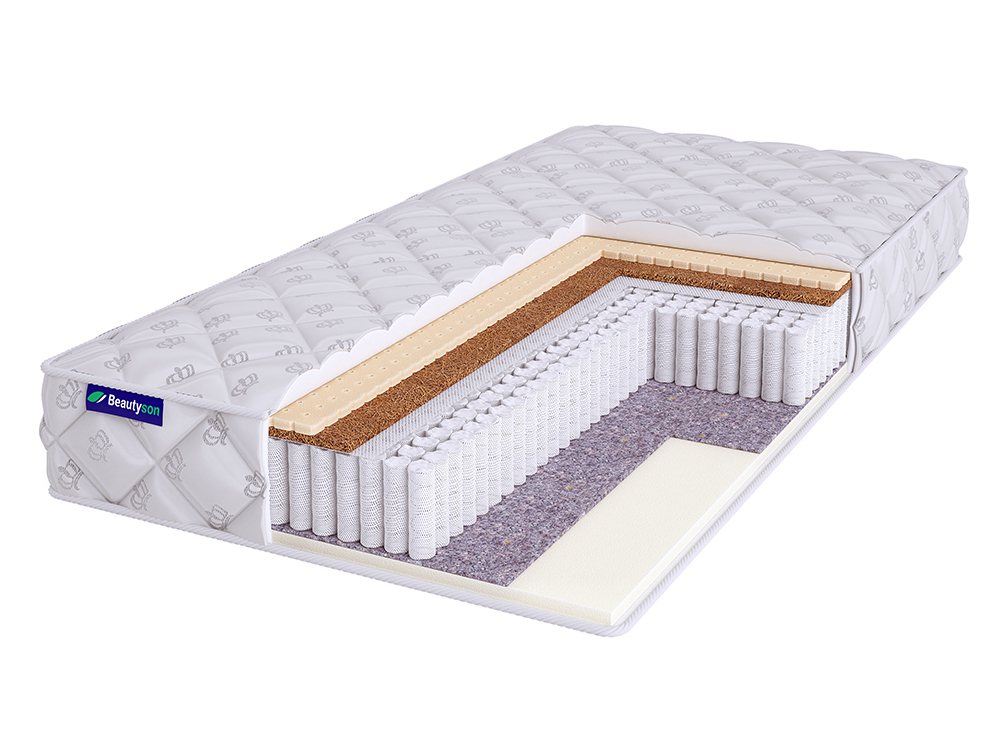 

Матрас Beautyson Roll Spring Mix Soft S1200, 75х165, 18 см, пружинный, Roll Spring Mix Soft S1200