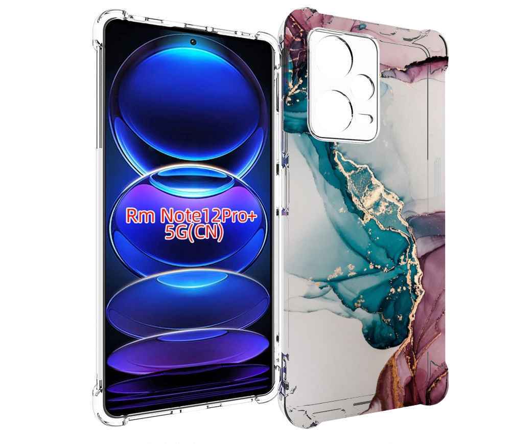 

Чехол MyPads фиолетовый синий краски для Xiaomi Redmi Note 12 Pro + Plus, Прозрачный, Tocco