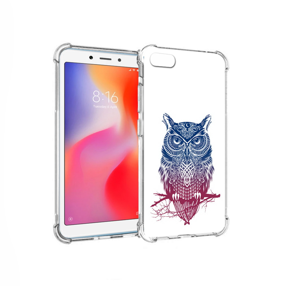 

Чехол MyPads Tocco для Xiaomi Redmi 6A хиппи сова (PT113916.305.664), Прозрачный, Tocco