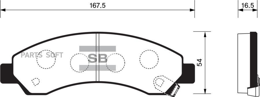 

Тормозные колодки Sangsin brake дисковые SP2088