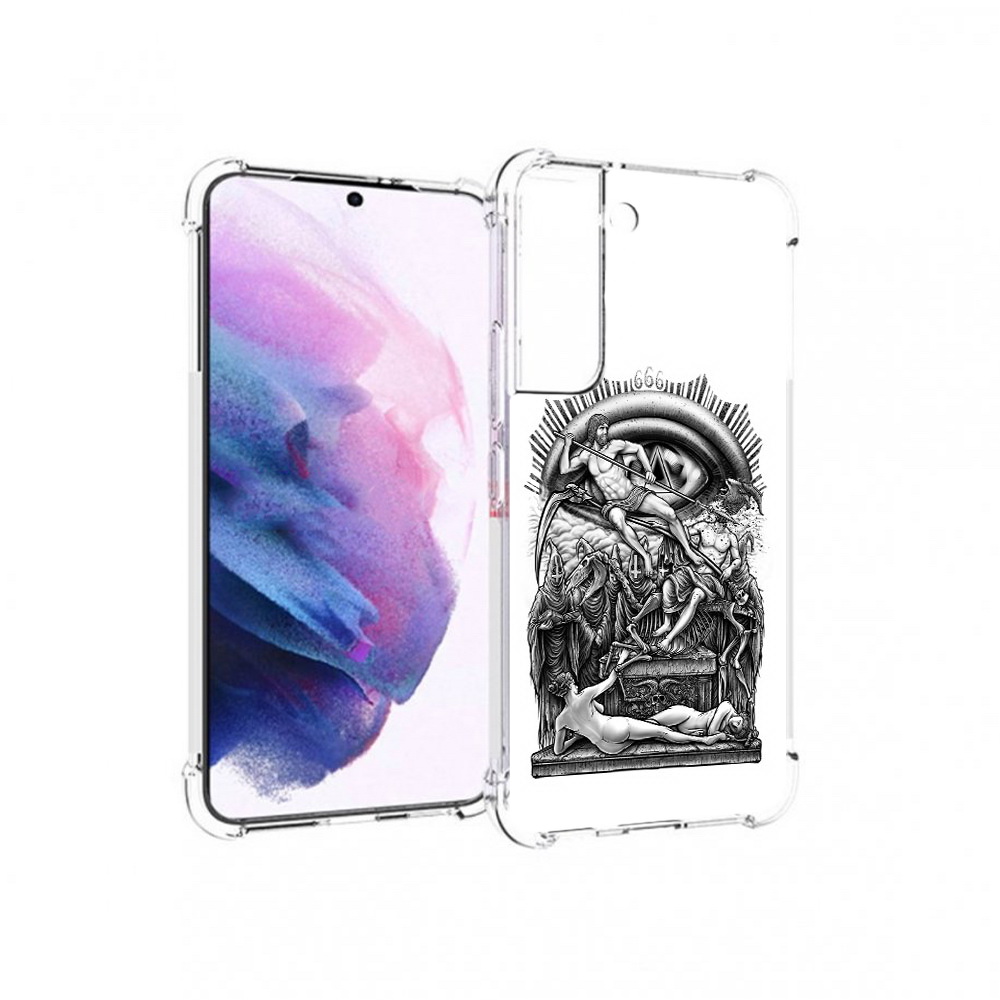 

Чехол MyPads Tocco для Samsung Galaxy S22 оракул черно белый (PT194926.508.528), Прозрачный, Tocco